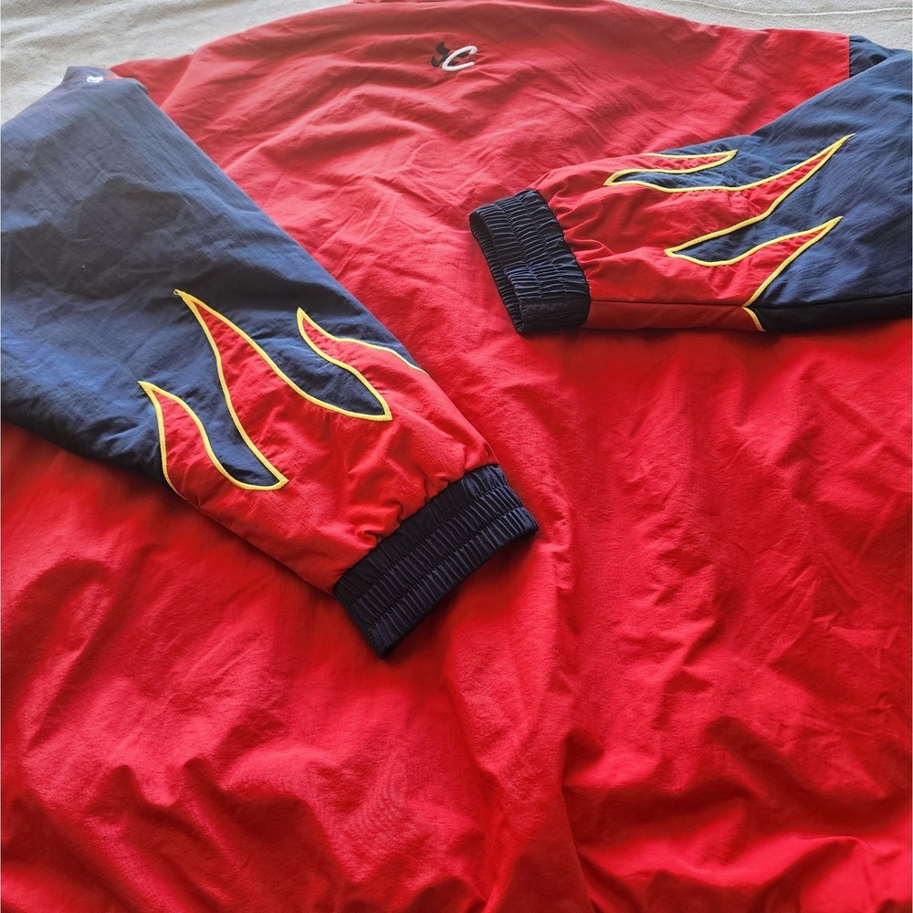 VTG Chase Authentics Jeff Gordon DuPont NASCAR Flame Jacket 2XL streetwear Y2K - Picture 12 of 12